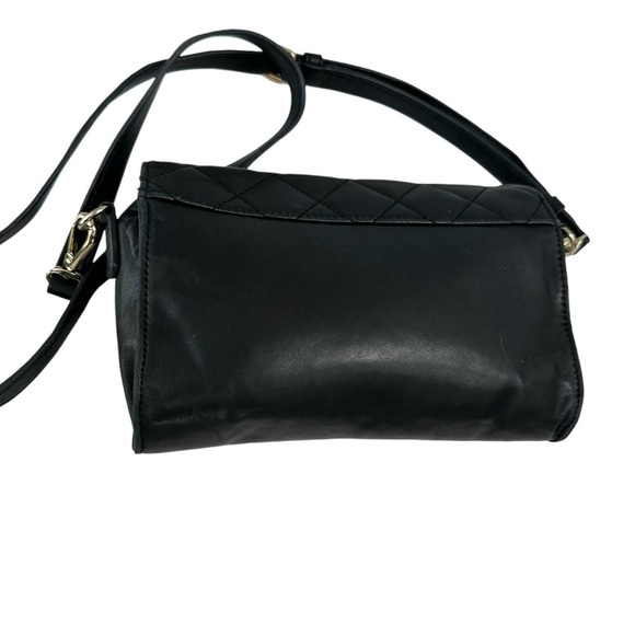 DKNY Black Quilted Crossbody Handbag, Soft Leather - Picture 12 of 14